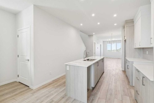 70 Lucas Heath Nw, Calgary, AB - Indoor Photo Showing Kitchen With Double Sink