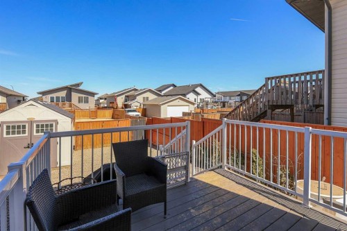 129 Ava Crescent, Blackfalds, AB - Outdoor With Deck Patio Veranda With Exterior