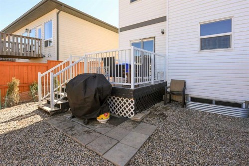 129 Ava Crescent, Blackfalds, AB - Outdoor With Deck Patio Veranda With Exterior
