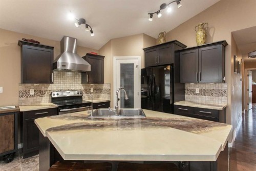 344 Timothy Drive, Red Deer, AB - Indoor Photo Showing Kitchen With Double Sink With Upgraded Kitchen