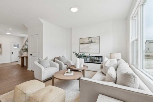 65 Bartlett Way Se, Calgary, AB - Indoor Photo Showing Living Room