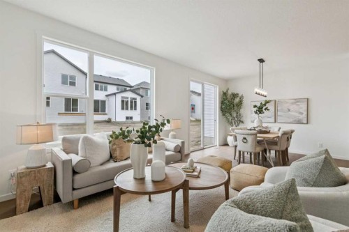 65 Bartlett Way Se, Calgary, AB - Indoor Photo Showing Living Room
