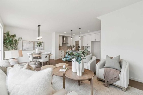 65 Bartlett Way Se, Calgary, AB - Indoor Photo Showing Living Room