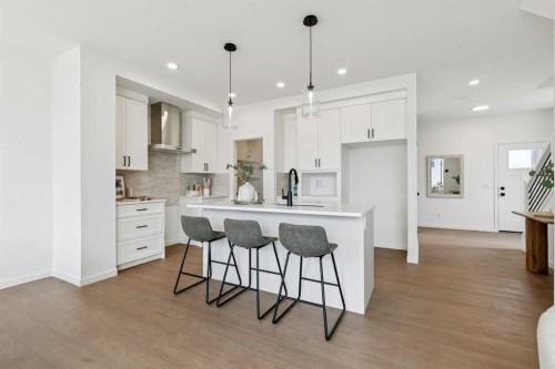 65 Bartlett Way Se, Calgary, AB - Indoor Photo Showing Kitchen With Upgraded Kitchen
