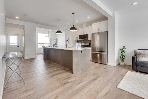50 Lavelle Close, Red Deer, AB - Indoor Photo Showing Kitchen With Upgraded Kitchen