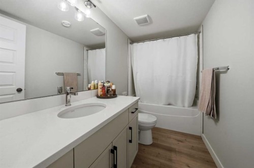 56 Trinity Street, Lacombe, AB - Indoor Photo Showing Bathroom
