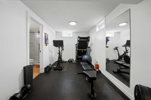 12 Stirling Close, Red Deer, AB - Indoor Photo Showing Gym Room