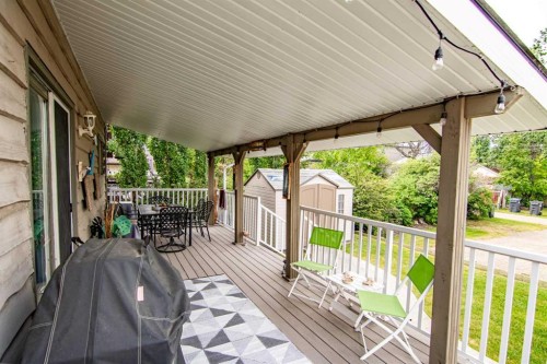 5014 43 Street, Sylvan Lake, AB - Outdoor With Deck Patio Veranda With Exterior