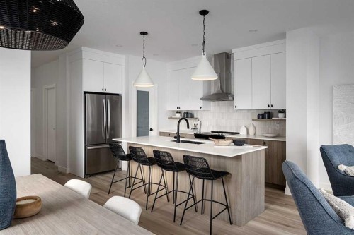 53 Legacy Point Terrace Se, Calgary, AB - Indoor Photo Showing Kitchen With Upgraded Kitchen