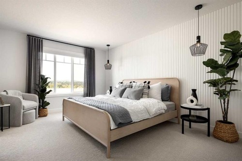 53 Legacy Point Terrace Se, Calgary, AB - Indoor Photo Showing Bedroom