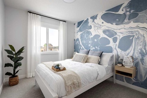53 Legacy Point Terrace Se, Calgary, AB - Indoor Photo Showing Bedroom