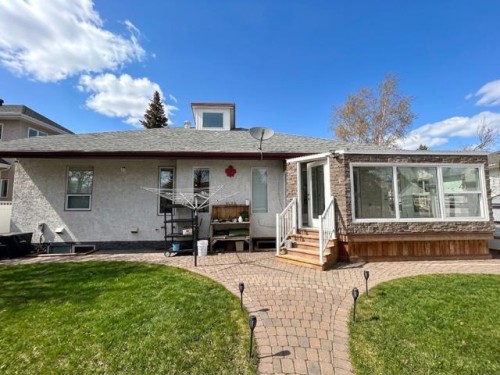 6210 53 Avenue, Camrose, AB - Outdoor With Deck Patio Veranda