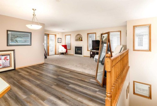 14D-32 Daines Avenue, Red Deer, AB - Indoor With Fireplace