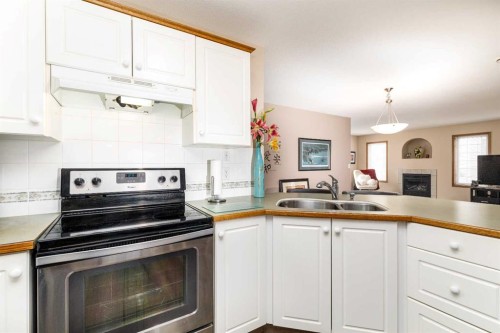 14D-32 Daines Avenue, Red Deer, AB - Indoor Photo Showing Kitchen With Double Sink