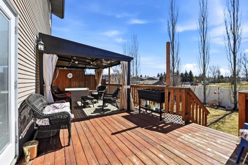 47 Thompson Crescent, Red Deer, AB - Outdoor With Deck Patio Veranda With Exterior
