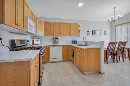 44 Leonard Crescent, Red Deer, AB - Indoor Photo Showing Kitchen With Double Sink