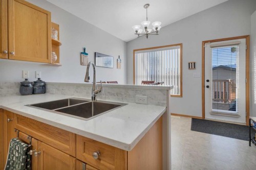 44 Leonard Crescent, Red Deer, AB - Indoor Photo Showing Kitchen With Double Sink