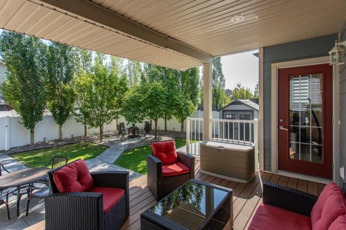 217 Van Slyke Way, Red Deer, AB - Outdoor With Deck Patio Veranda With Exterior