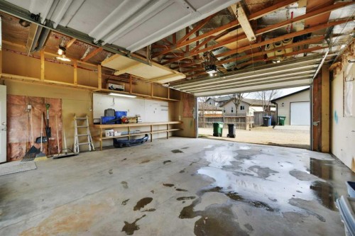 93 White Avenue, Red Deer, AB - Indoor Photo Showing Garage