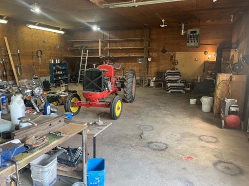 385060 Range Road 5-4, Rural Clearwater County, AB - Indoor Photo Showing Garage