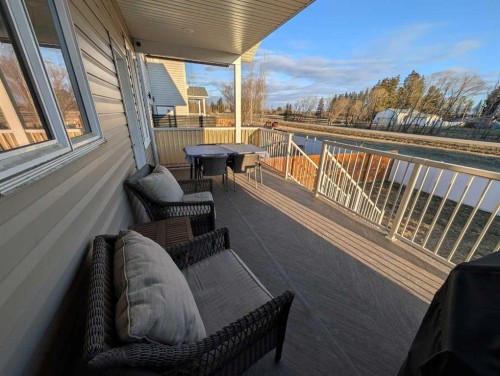 117 Coachman Way, Blackfalds, AB - Outdoor With Deck Patio Veranda With Exterior