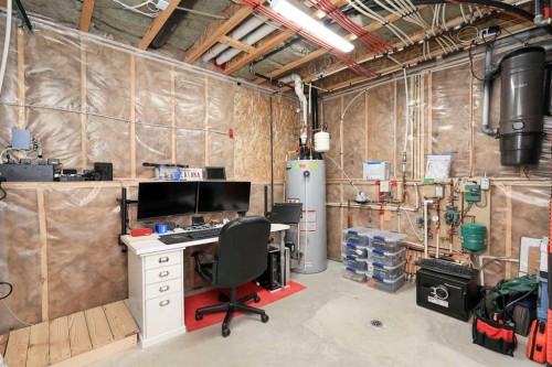 117 Coachman Way, Blackfalds, AB - Indoor Photo Showing Basement