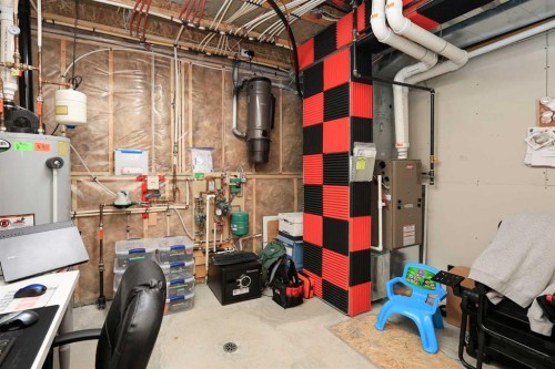 117 Coachman Way, Blackfalds, AB - Indoor Photo Showing Basement