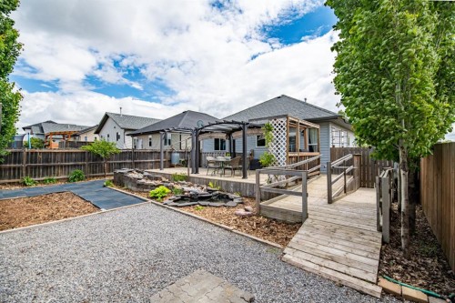 57 Woodbine Close, Blackfalds, AB - Outdoor With Deck Patio Veranda