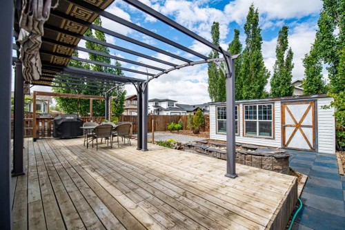 57 Woodbine Close, Blackfalds, AB - Outdoor With Deck Patio Veranda