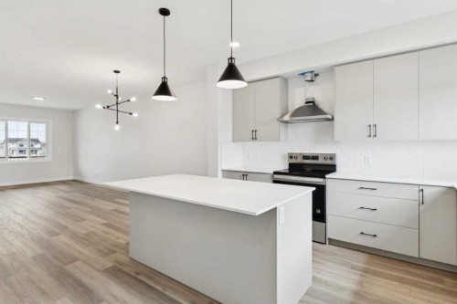 244 Drystone Walk Nw, Calgary, AB - Indoor Photo Showing Kitchen With Upgraded Kitchen