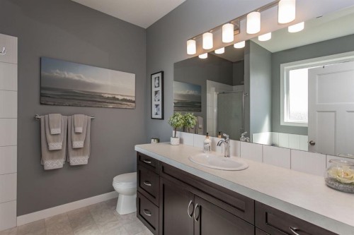 9 Bowman Circle, Sylvan Lake, AB - Indoor Photo Showing Bathroom