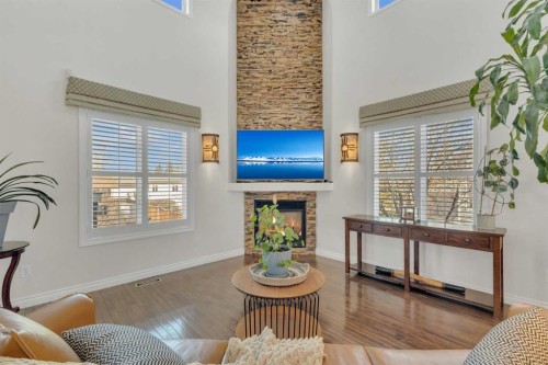 40 Drever Close, Red Deer, AB - Indoor With Fireplace
