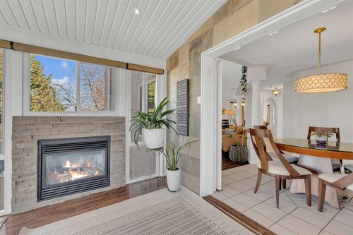 40 Drever Close, Red Deer, AB - Indoor With Fireplace