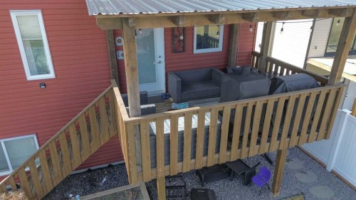 6520 58 Avenue, Innisfail, AB - Outdoor With Deck Patio Veranda With Exterior