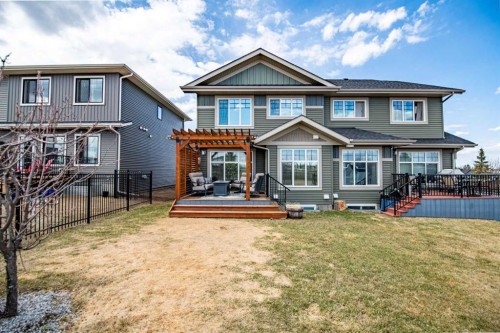 8 Springfield Boulevard, Sylvan Lake, AB - Outdoor With Deck Patio Veranda