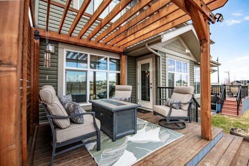 8 Springfield Boulevard, Sylvan Lake, AB - Outdoor With Deck Patio Veranda With Exterior