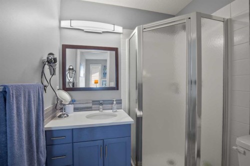 42 Riviera Drive, Lacombe, AB - Indoor Photo Showing Bathroom