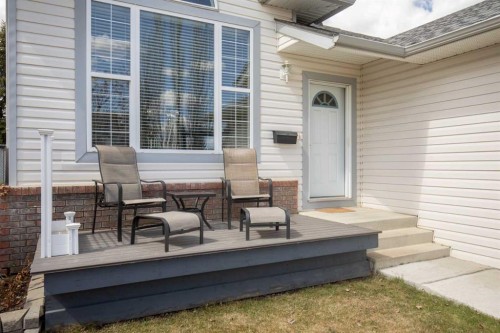 42 Riviera Drive, Lacombe, AB - Outdoor With Deck Patio Veranda With Exterior