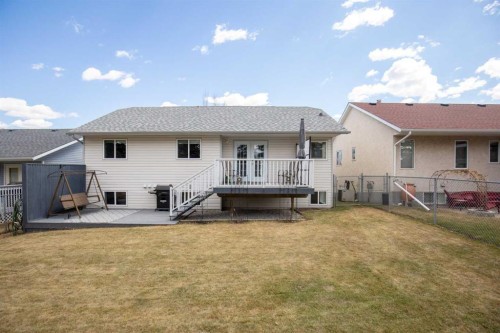 42 Riviera Drive, Lacombe, AB - Outdoor With Deck Patio Veranda With Exterior