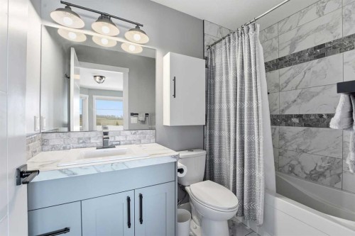 11 Aura Drive, Blackfalds, AB - Indoor Photo Showing Bathroom