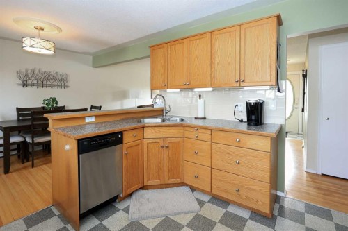 4214 40A Avenue, Red Deer, AB - Indoor Photo Showing Kitchen With Double Sink
