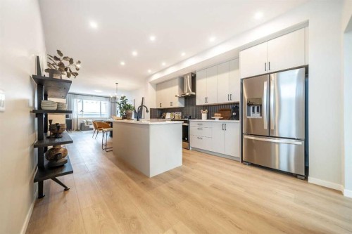 54 Creekview Avenue, Calgary, AB - Indoor Photo Showing Kitchen With Upgraded Kitchen