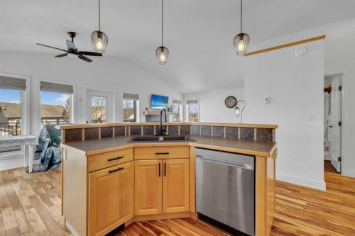 60 Vanson Close, Red Deer, AB - Indoor Photo Showing Kitchen With Double Sink
