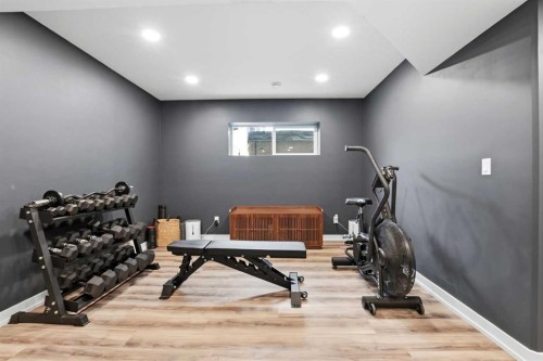 4625 48 Street, Sylvan Lake, AB - Indoor Photo Showing Gym Room