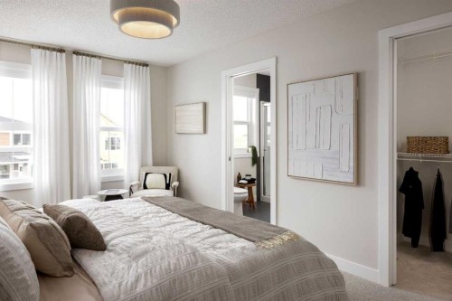 297 Creekside Drive Sw, Calgary, AB - Indoor Photo Showing Bedroom