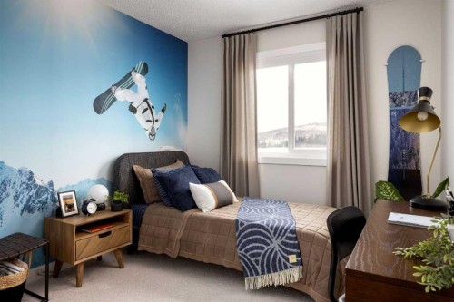 297 Creekside Drive Sw, Calgary, AB - Indoor Photo Showing Bedroom