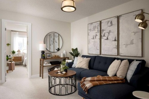 297 Creekside Drive Sw, Calgary, AB - Indoor Photo Showing Living Room