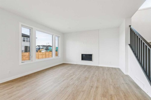 286 Dawson Wharf Rise, Chestermere, AB - Indoor With Fireplace