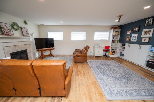 25 Gilbert Crescent, Red Deer, AB - Indoor With Fireplace