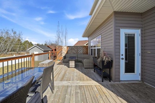 113 Coachman Way, Blackfalds, AB - Outdoor With Deck Patio Veranda With Exterior